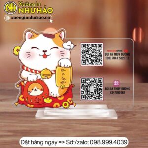 Bảng mã qr trong xuốt đế mica