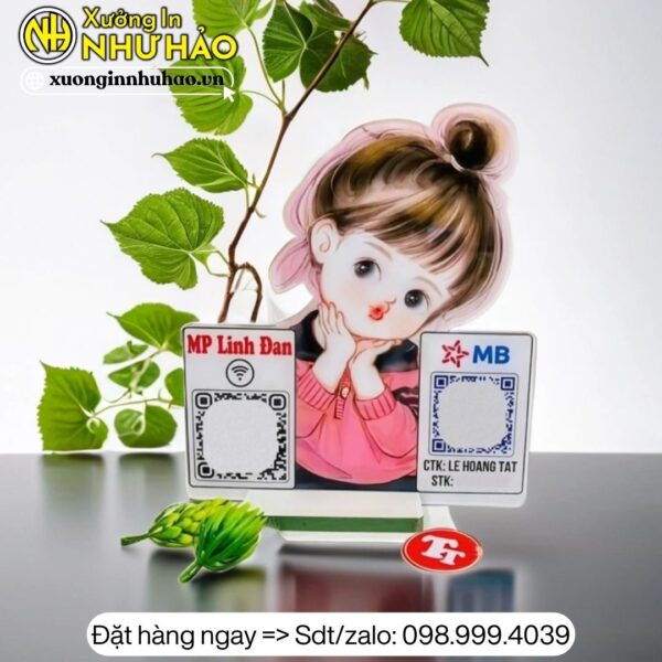 bảng mã qr để bàn