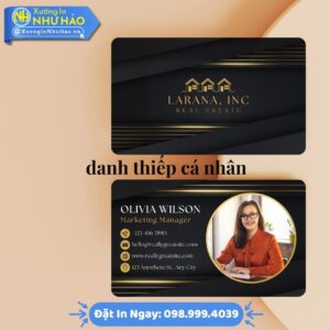 Danh Thiếp Cá Nhân Chuyên Nghiệp Tại Xưởng In Như Hảo: Thiết Kế Theo Yêu Cầu, Giá Tốt