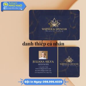 Danh Thiếp Cá Nhân Chuyên Nghiệp Tại Xưởng In Như Hảo: Thiết Kế Theo Yêu Cầu, Giá Tốt