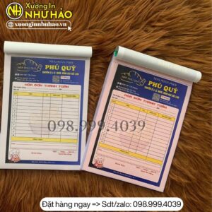in hóa đơn bán lẻ