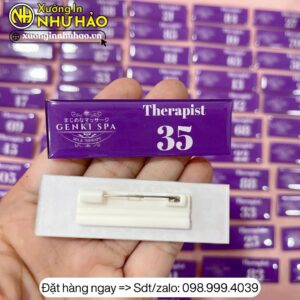 bảng tên nhân viên cài áo