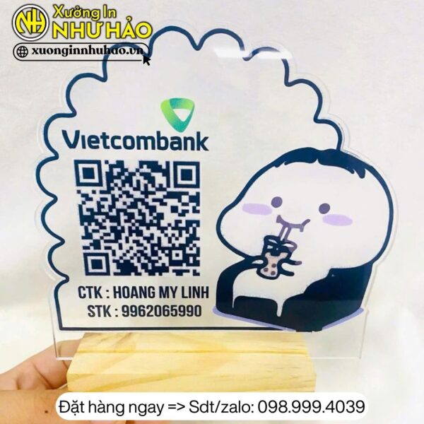 làm bảng mã qr ngân hàng