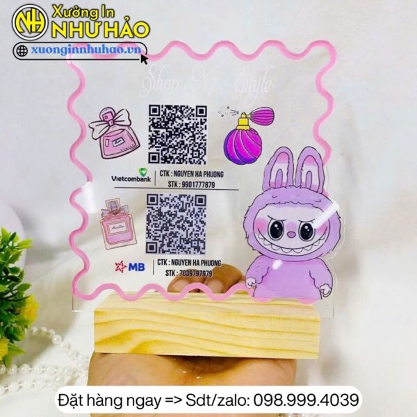 làm bảng mã qr ngân hàng