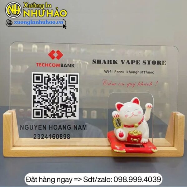 làm bảng mã qr ngân hàng