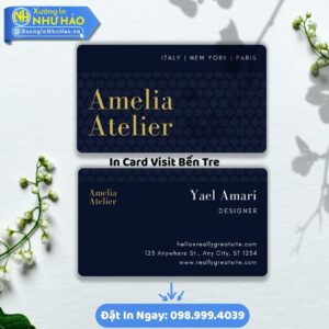Dịch Vụ In Card Visit Bến Tre: Thiết Kế Đẹp, Giá Cạnh Tranh