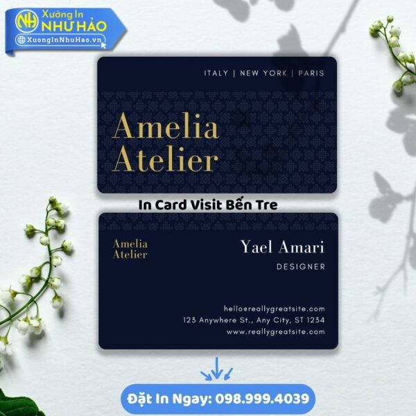 Dịch Vụ In Card Visit Bến Tre: Thiết Kế Đẹp, Giá Cạnh Tranh