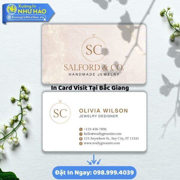 In Card Visit Tại Bắc Giang: Giải Pháp Toàn Diện Cho Thương Hiệu