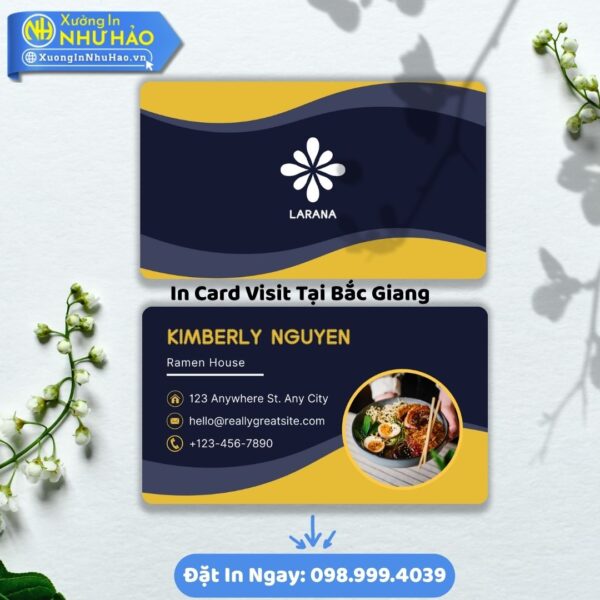 In Card Visit Tại Bắc Giang: Giải Pháp Toàn Diện Cho Thương Hiệu