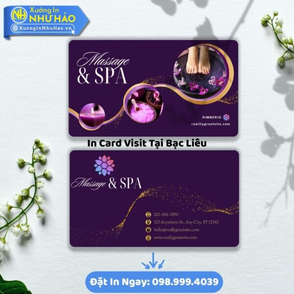 In Card Visit Tại Bạc Liêu: Khẳng Định Đẳng Cấp, Kết Nối Thành Công