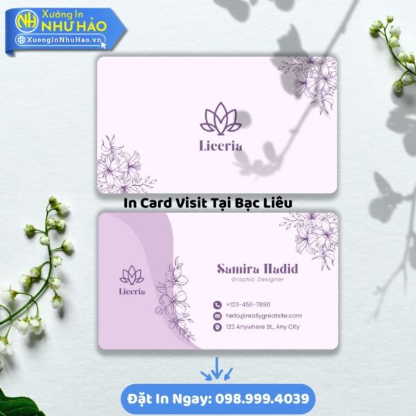 In Card Visit Tại Bạc Liêu: Khẳng Định Đẳng Cấp, Kết Nối Thành Công
