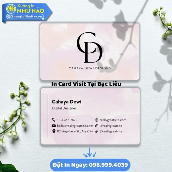 In Card Visit Tại Bạc Liêu: Khẳng Định Đẳng Cấp, Kết Nối Thành Công