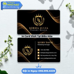 In Card Visit Tại Biên Hòa: Uy Tín, Chất Lượng, Giá Tốt