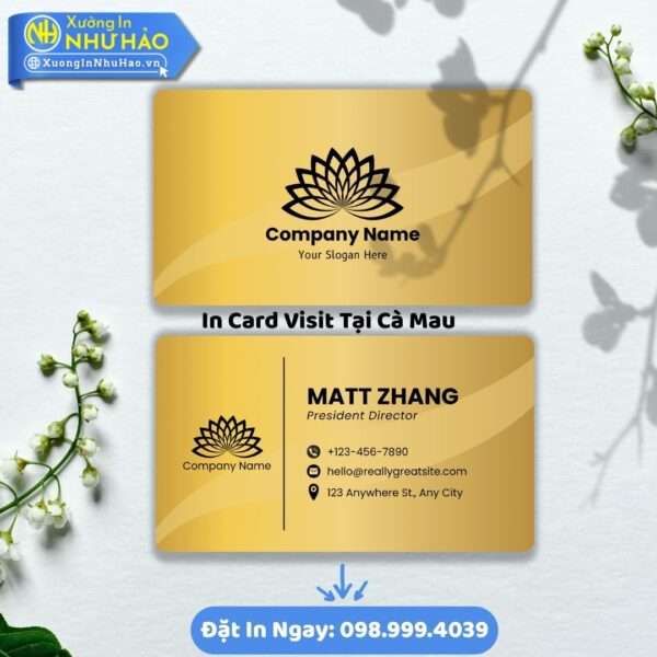 Dịch Vụ In Card Visit Cà Mau Uy Tín Chất Lượng Tại Xưởng In Như Hảo