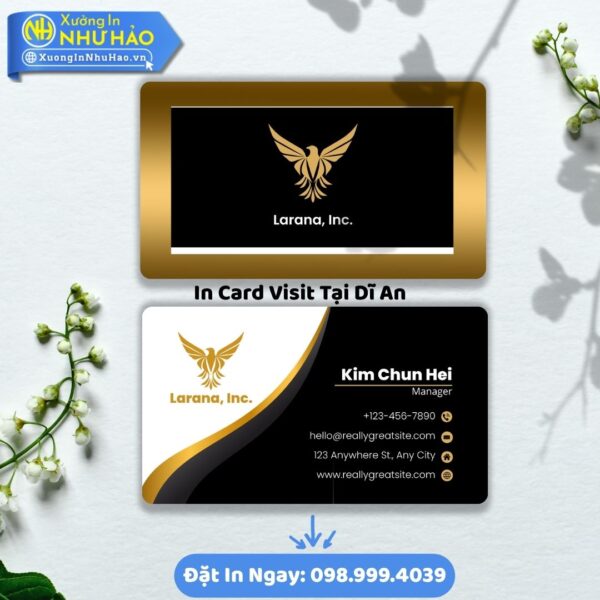 In Card Visit Tại Dĩ An: Tạo Dấu Ấn Kinh Doanh Độc Đáo