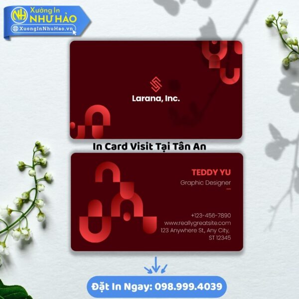 In Card Visit Tại Tân An Uy Tín Thiết Kế Chuyên Nghiệp