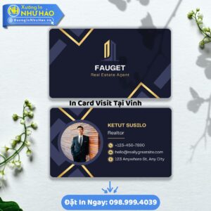 Xưởng In Card Visit Tại Vinh: Thiết Kế Đẹp, In Nhanh Lấy Ngay