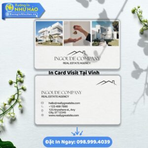 Xưởng In Card Visit Tại Vinh: Thiết Kế Đẹp, In Nhanh Lấy Ngay