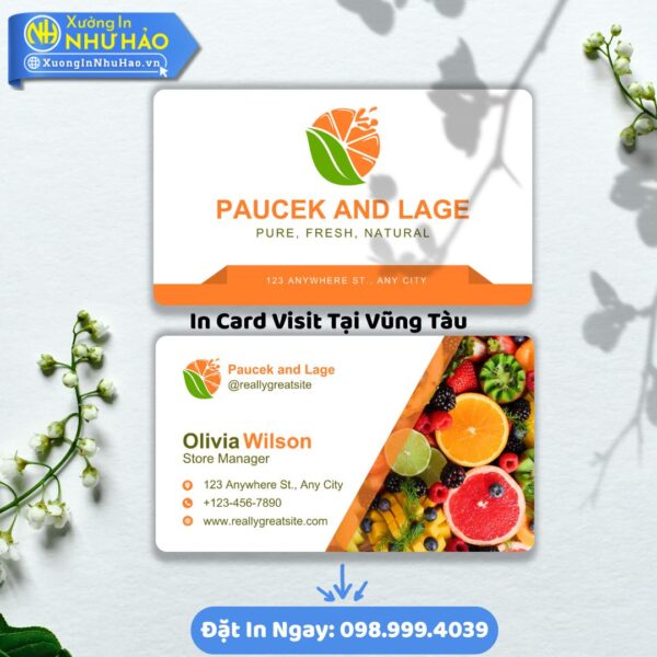 Dịch Vụ In Card Visit Vũng Tàu Chuyên Nghiệp Nhanh Chóng