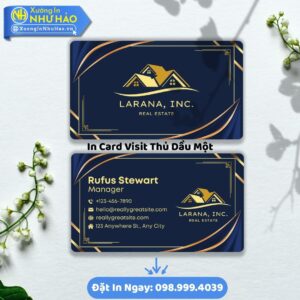 Dịch Vụ In Card Visit Thủ Dầu Một Chuyên Nghiệp, Giá Tốt Nhất