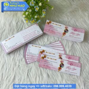 In Phiếu Quà Tặng Spa Theo Yêu Cầu Giá Rẻ - Đặt In Ngay Tại Xưởng In Như Hảo