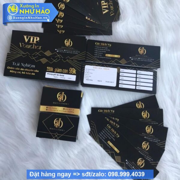 In Thẻ Liệu Trình Spa Theo Yêu Cầu, Voucher Spa Khuyến Mãi Giá Rẻ Tại Xưởng In Như Hảo
