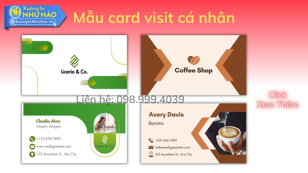 Dịch Vụ In Card Visit Tại Đà Nẵng Uy Tín | Xưởng In Như Hảo
