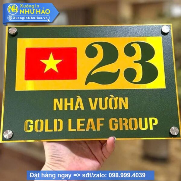 Biển Số Nhà Alu Vàng Gương: Sang Trọng, Bền Đẹp, Dễ Dàng Nhận Diện