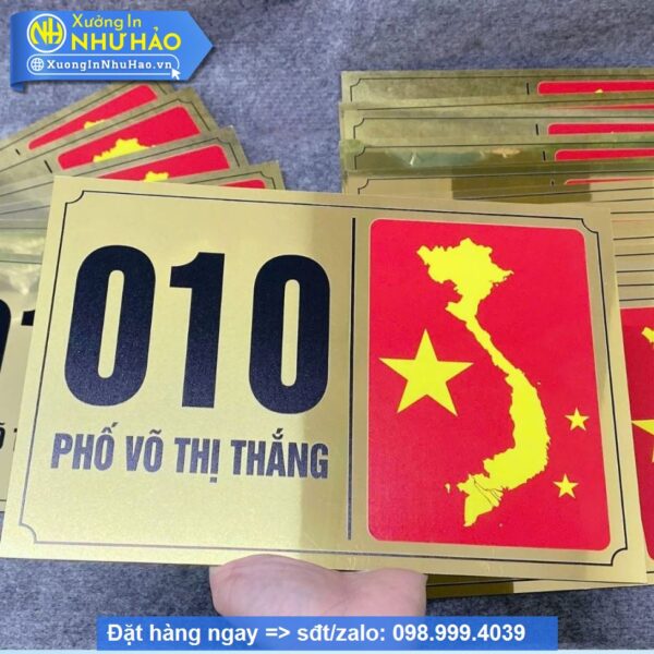Biển Số Nhà Alu Vàng Gương: Sang Trọng, Bền Đẹp, Dễ Dàng Nhận Diện