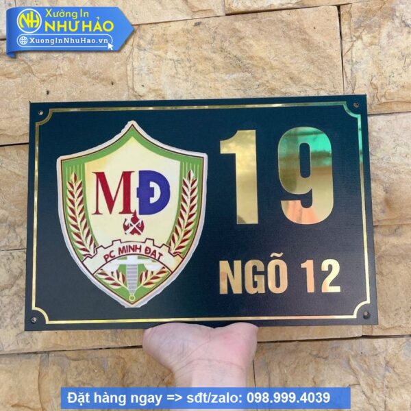 Biển Số Nhà Alu Vàng Gương: Sang Trọng, Bền Đẹp, Dễ Dàng Nhận Diện