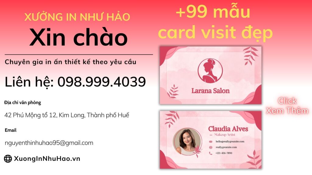 Dịch Vụ In Card Visit Tại Đà Nẵng Uy Tín | Xưởng In Như Hảo