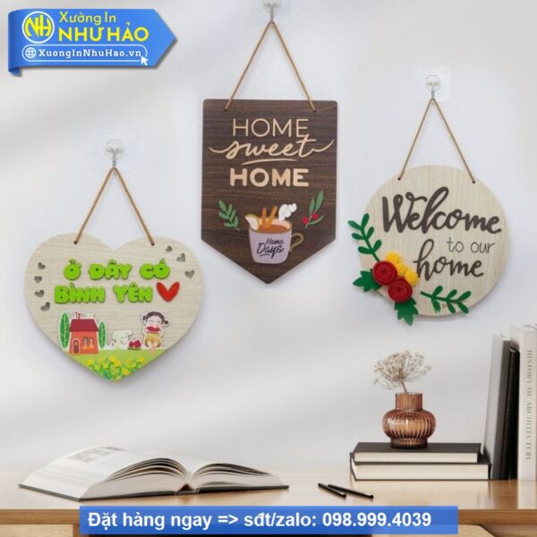 Bảng Gỗ Decor Trang Trí Theo Yêu Cầu: Đặt Làm Giá Tốt, Mẫu Đẹp Tại Xưởng In Như Hảo