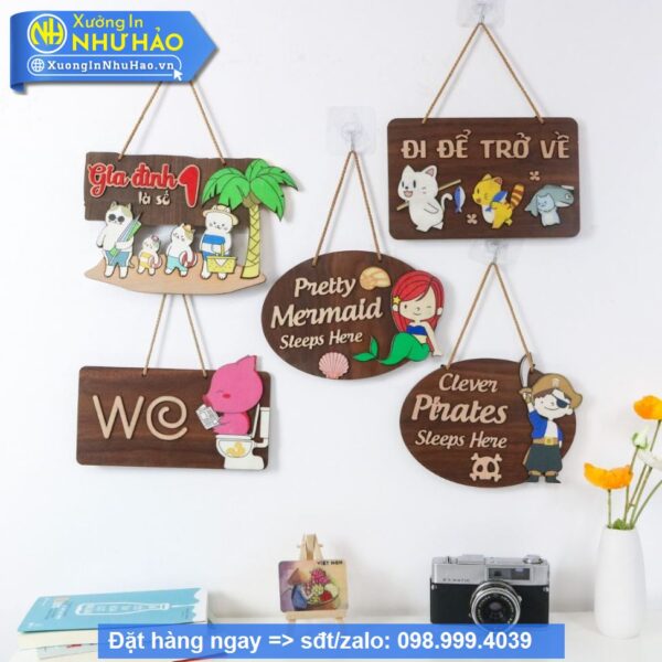 Bảng Gỗ Decor Trang Trí Theo Yêu Cầu: Đặt Làm Giá Tốt, Mẫu Đẹp Tại Xưởng In Như Hảo