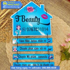 Nâng Tầm Thương Hiệu Với Biển Hiệu Treo Tên Shop Mica Cao Cấp, In UV Sắc Nét