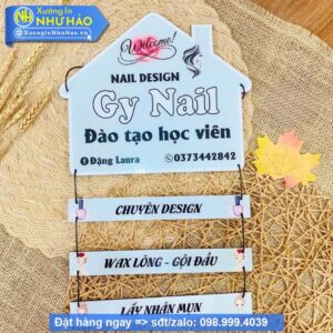 Nâng Tầm Thương Hiệu Với Biển Hiệu Treo Tên Shop Mica Cao Cấp, In UV Sắc Nét