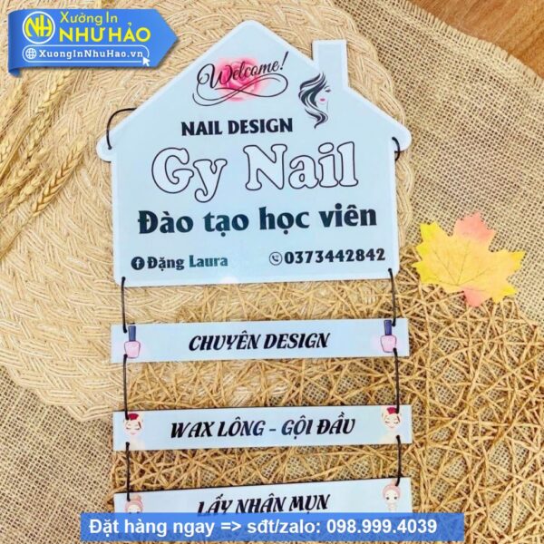 Nâng Tầm Thương Hiệu Với Biển Hiệu Treo Tên Shop Mica Cao Cấp, In UV Sắc Nét