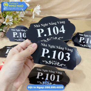 Biển Số Phòng Mica: Giải Pháp Nhận Diện Chuyên Nghiệp