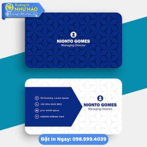 In Card Visit Tại Hà Tĩnh Theo Yêu Cầu: Giải Pháp Tối Ưu Cho Doanh Nghiệp, Hiển Thị Ấn Tượng