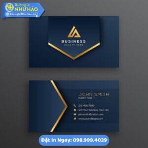 In Card Visit Tại Hòa Bình Uy Tín, Thiết Kế Theo Yêu Cầu, Test Màu Miễn Phí Tại Như Hảo