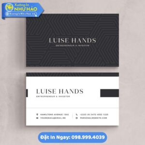 In Card Visit Tại Kon Tum Theo Yêu Cầu: Chất Lượng Cao, Giá Tốt Tại Xưởng In Như Hảo