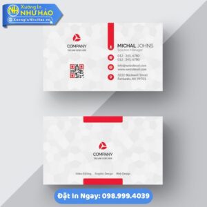 In Card Visit Quảng Ngãi Chất Lượng Cao, Thiết Kế Đẹp, Giá Tốt - Xưởng In Như Hảo