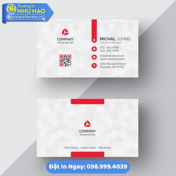 In Card Visit Quảng Ngãi Chất Lượng Cao, Thiết Kế Đẹp, Giá Tốt - Xưởng In Như Hảo