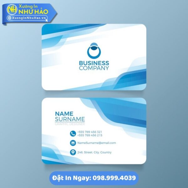 In Card Visit Thái Nguyên Chuyên Nghiệp, Chất Lượng Cao, Xưởng In Như Hảo - Giá Tốt, Thiết Kế Miễn Phí
