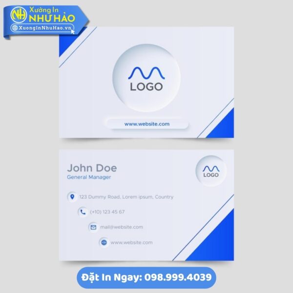 In Card Visit Thái Nguyên Chuyên Nghiệp, Chất Lượng Cao, Xưởng In Như Hảo - Giá Tốt, Thiết Kế Miễn Phí