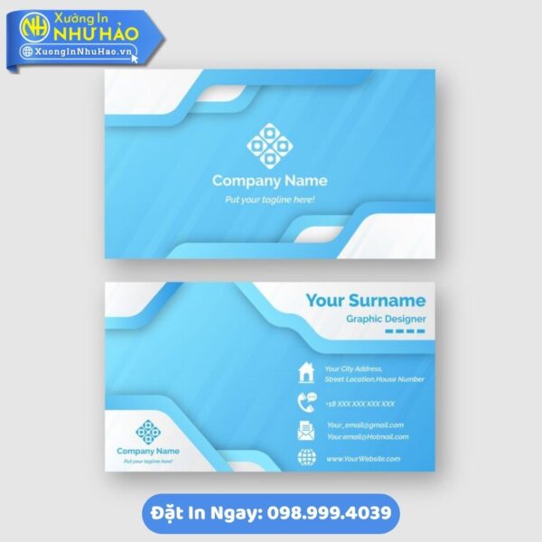 In Card Visit Thái Nguyên Chuyên Nghiệp, Chất Lượng Cao, Xưởng In Như Hảo - Giá Tốt, Thiết Kế Miễn Phí