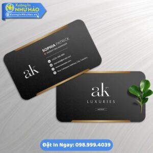In Card Visit Tại Tuy Hòa Theo Yêu Cầu: Chất Lượng Cao, Thiết Kế Đẹp Mắt Tại Xưởng In Như Hảo