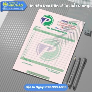Dịch Vụ In Hóa Đơn Bán Lẻ Tại Bắc Giang Fort 80gsm, Kích Thước Tùy Chọn, Test Màu, Giao Nhanh, Giá Rẻ Tại Xưởng