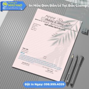 Dịch Vụ In Hóa Đơn Bán Lẻ Tại Bắc Giang Fort 80gsm, Kích Thước Tùy Chọn, Test Màu, Giao Nhanh, Giá Rẻ Tại Xưởng