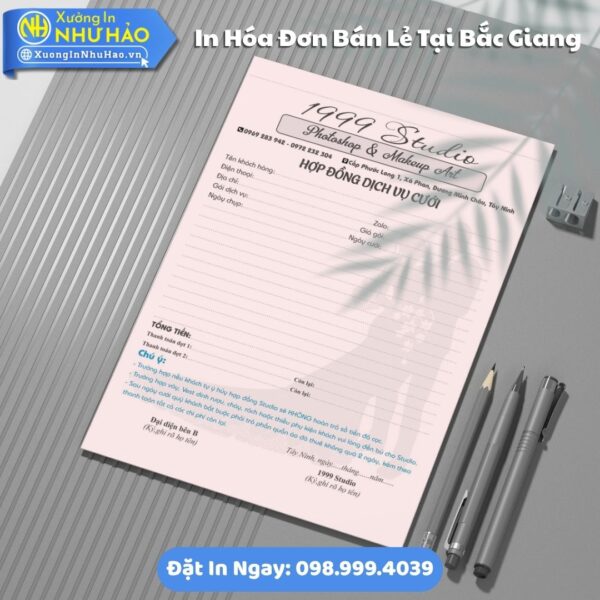 Dịch Vụ In Hóa Đơn Bán Lẻ Tại Bắc Giang Fort 80gsm, Kích Thước Tùy Chọn, Test Màu, Giao Nhanh, Giá Rẻ Tại Xưởng