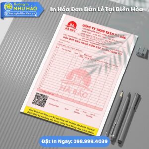 Dịch Vụ In Hóa Đơn Bán Lẻ Tại Biên Hòa Theo Yêu Cầu, Hỗ Trợ Test Màu, Fort 80gsm, 1 Liên Đến 3 Liên, Giao Hàng Toàn Quốc